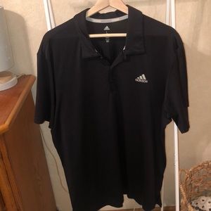 Black Adidas Men’s Golf Polo Large. Thin/Wicking